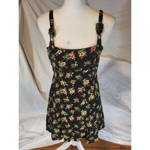 Past Life‎ The Collective Black Floral Grunge Dress Size S/M